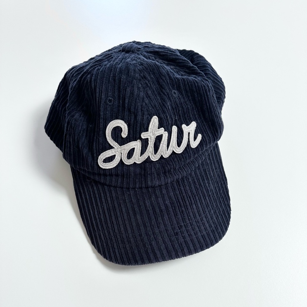 Corduroy Logo Hat by Satur - Korean Streetwear Brand